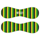 Balle De Softball Drapeau jamaïcain rayé de couleurs (Panneaux)