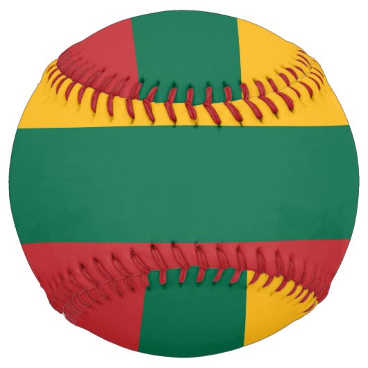 Balle De Softball Drapeau Lituanie (Devant)