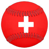 Balle De Softball Drapeau Suisse (Dos)