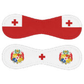 Balle De Softball Drapeau Tonga et blason Patriotique (Panneaux)