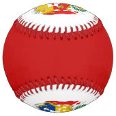Balle De Softball Drapeau Tonga et blason Patriotique (Devant)
