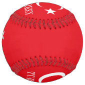 Balle De Softball Drapeau turc (Dos)