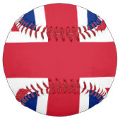 Balle De Softball Drapeau Union Jack du Royaume-Uni (Dos)