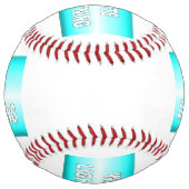 Balle De Softball Éclair blanc (Devant)