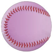 Balle De Softball Editable Soft Mauve Ombre & White Text Script (Devant gauche)