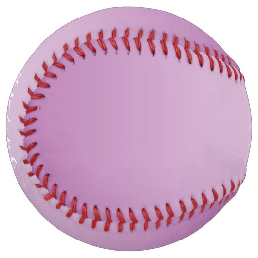 Balle De Softball Editable Soft Mauve Ombre & White Text Script (Devant gauche)