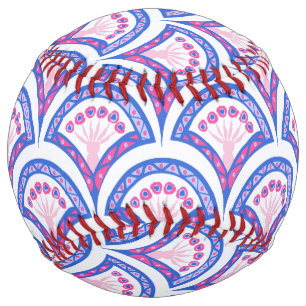 Balle De Softball Élégante œuvre d'art ornementale vintage