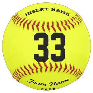 Balle De Softball Équipe de softball personnalisée
