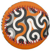 Balle De Softball Équipe Orange (personnaliser) (Devant gauche)