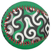 Balle De Softball Équipe verte (personnaliser) (Devant gauche)