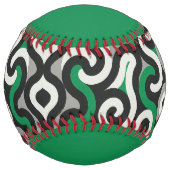 Balle De Softball Équipe verte (personnaliser) (Devant)