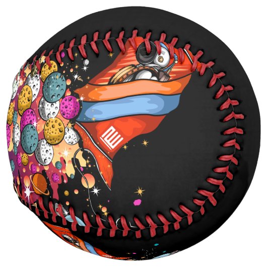 Balle De Softball Espace (Dos gauche)