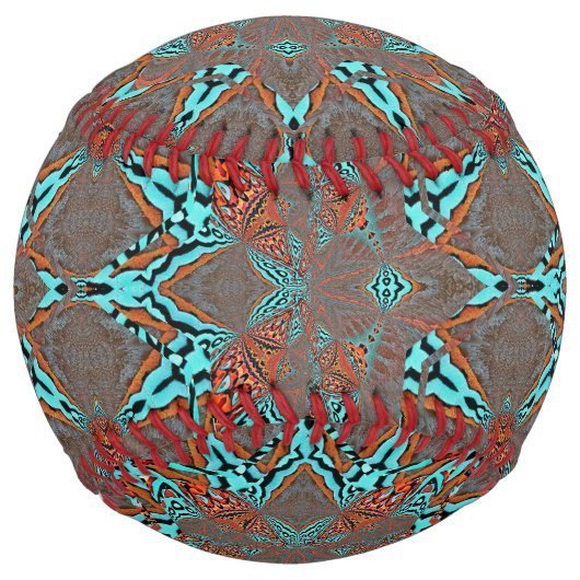 Balle De Softball Étoile fractale de la complexité (Devant)