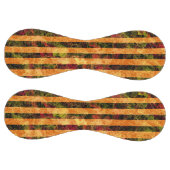 Balle De Softball Étrange bande orange et carrés rayés (Panneaux)