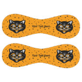 Balle De Softball Face de chat Halloween classique sur les étoiles n (Panneaux)