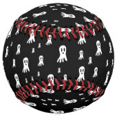 Balle De Softball Fantômes d'Halloween foncé (Dos)