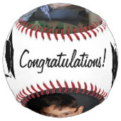 Balle De Softball Félicitations Diplômé Cap 2 Photo  (Dos)