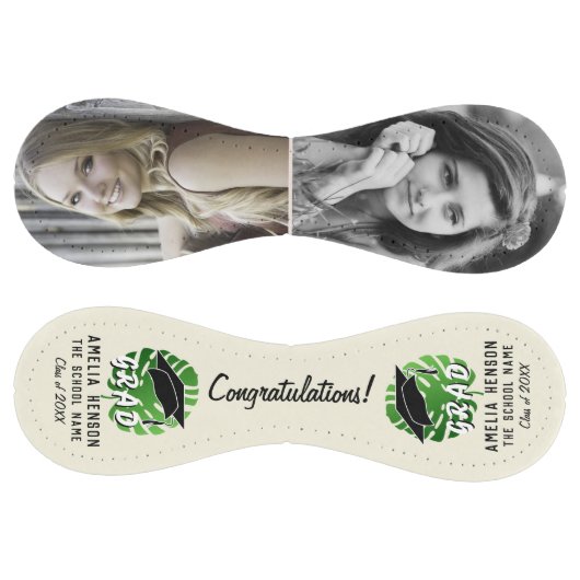 Balle De Softball Félicitations Diplômé Feuille tropicale 2 Photo (Panneaux)