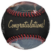 Balle De Softball Félicitations Grad Black Grad Graduation 2 Photo (Dos)