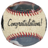 Balle De Softball Félicitations rustiques Grad Grad Grad Grad Gradua (Dos)