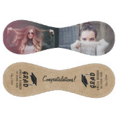 Balle De Softball Félicitations rustiques Grad Grad Graduation Cap 2 (Panneaux)