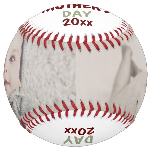 Balle De Softball Fête des mères sur mesure personnalisée (Devant)
