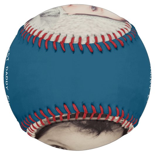 Balle De Softball Fête des pères personnalisée (Dos)