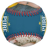 Balle De Softball Fête des pères Personnalisée Pure Super Papa (Dos)