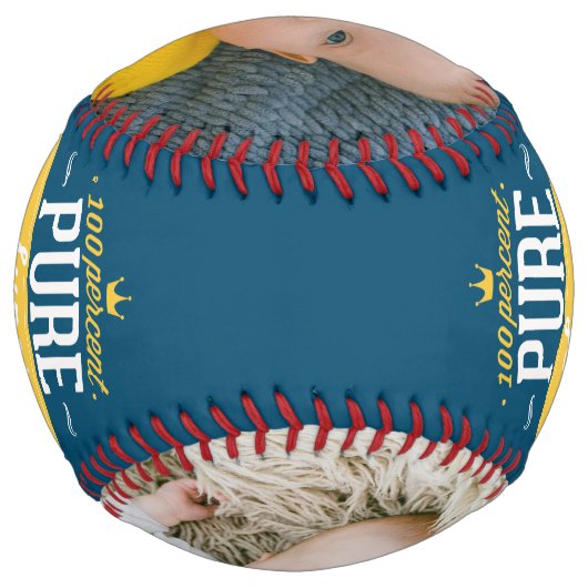 Balle De Softball Fête des pères Personnalisée Pure Super Papa (Dos)