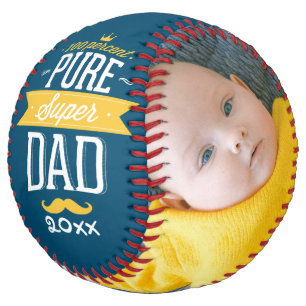 Balle De Softball Fête des pères Personnalisée Pure Super Papa
