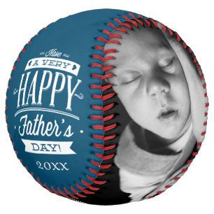 Balle De Softball Fête des pères Personnalisée Un Type