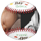 Balle De Softball Fête des pères personnalisée unique (Devant)