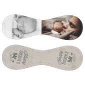 Balle De Softball Fête des pères personnalisée unique (gris) (Panneaux)