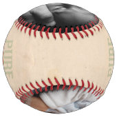 Balle De Softball Fête des pères unique personnalisé Super Papa (Dos)