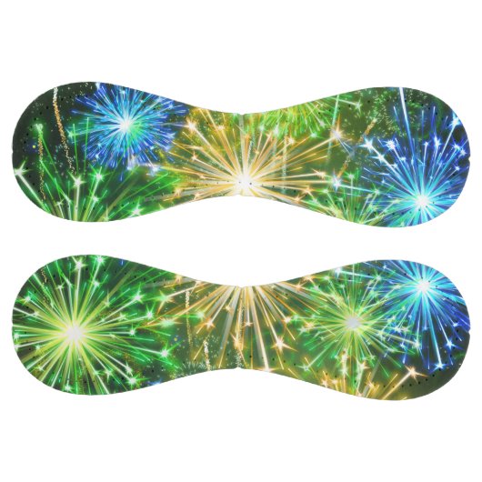 Balle De Softball feu bleu jaune or (Panneaux)