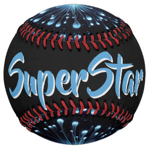 Balle De Softball Feux d'artifice intenses (personnaliser)