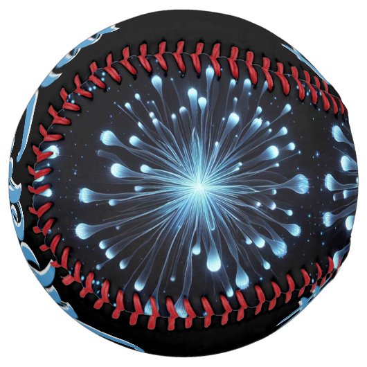 Balle De Softball Fierce Fireworks (personalize) (Devant gauche)