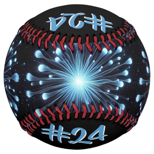 Balle De Softball Fierce Fireworks (personalize) (Devant)