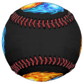 Balle De Softball Flames jumelles (Dos)