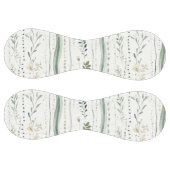 Balle De Softball Fleurs à rayures vertes et blanches (Panneaux)