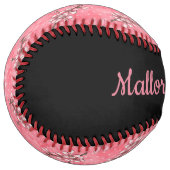 Balle De Softball Fleurs de cerises personnalisées (Devant gauche)