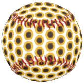Balle De Softball Fleurs de soleil (Dos)