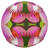 Balle De Softball FLEUVE PURPLE - Art Fractal - (Dos)