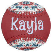 Balle De Softball Flower of Independence (customize) (Dos)