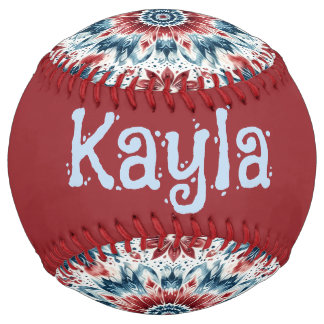 Balle De Softball Flower of Independence (customize)