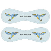 Balle De Softball Flying Imaginaire Bluebirds Yellow Scrolled Tail (Panneaux)