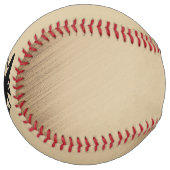 Balle De Softball Fond rustique de dragon noir (Devant gauche)