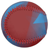 Balle De Softball Fragments bleus flottants (Devant gauche)