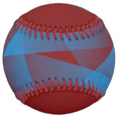 Balle De Softball Fragments bleus flottants (Dos)