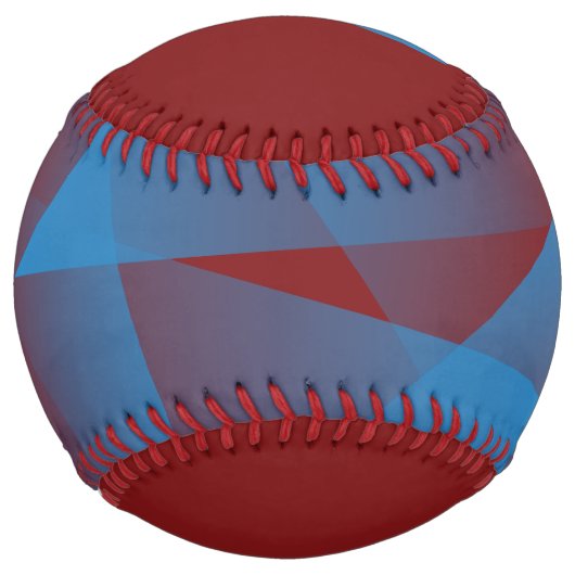 Balle De Softball Fragments bleus flottants (Devant)